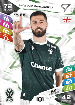 Vachtang Canturisvili Jablonec SportZoo Chance Liga TCG Duel 2026/27 #77