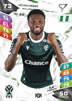Nelson Okeke Jablonec SportZoo Chance Liga TCG Duel 2026/27 #79