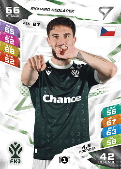 Richard Sedlacek Jablonec SportZoo Chance Liga TCG Duel 2026/27 #80