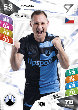 Jan Boril Slovan Liberec SportZoo Chance Liga TCG Duel 2026/27 #87