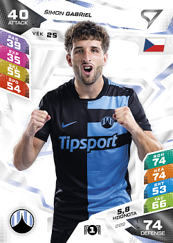 Simon Gabriel Slovan Liberec SportZoo Chance Liga TCG Duel 2026/27 #88