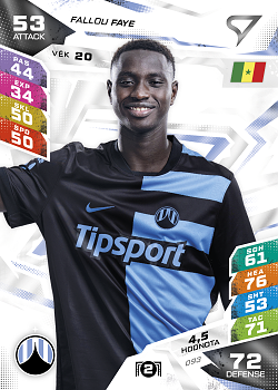 Fallou Faye Slovan Liberec SportZoo Chance Liga TCG Duel 2026/27 #93