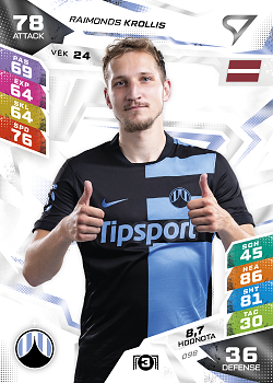 Raimonds Krollis Slovan Liberec SportZoo Chance Liga TCG Duel 2026/27 #98
