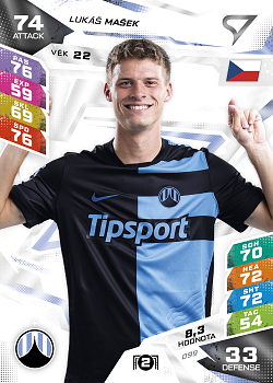 Lukas Masek Slovan Liberec SportZoo Chance Liga TCG Duel 2026/27 #99