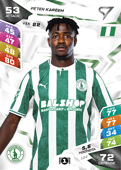 Peter Kareem Bohemians Praha SportZoo Chance Liga TCG Duel 2026/27 #134
