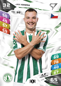 Jan Vondra Bohemians Praha SportZoo Chance Liga TCG Duel 2026/27 #136