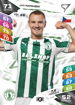 Jan Matousek Bohemians Praha SportZoo Chance Liga TCG Duel 2026/27 #144