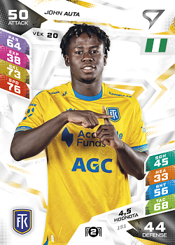 John Auta Teplice SportZoo Chance Liga TCG Duel 2026/27 #151