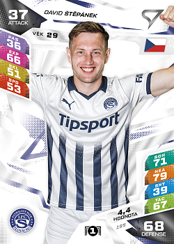 David Stepanek Slovacko SportZoo Chance Liga TCG Duel 2026/27 #195