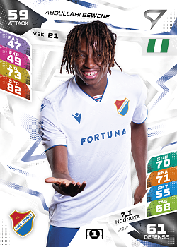 Abdullahi Bewene Banik Ostrava SportZoo Chance Liga TCG Duel 2026/27 #212