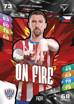 Jaromir Zmrhal Zbrojovka Brno SportZoo Chance Liga TCG Duel 2026/27 On Fire #OF-17
