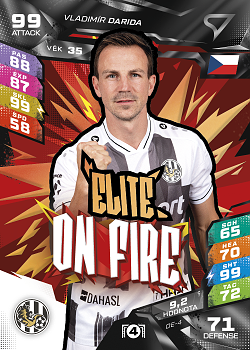 Vladimir Darida Hradec Kralove SportZoo Chance Liga TCG Duel 2026/27 On Fire - Elite #OE-4