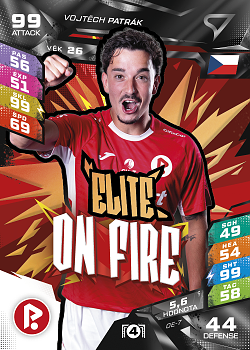 Vojtech Patrak Pardubice SportZoo Chance Liga TCG Duel 2026/27 On Fire - Elite #OE-7