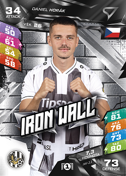 Daniel Horak Hradec Kralove SportZoo Chance Liga TCG Duel 2026/27 Iron Wall #IW-11