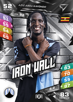 Aziz Abdu Kayondo Slovan Liberec SportZoo Chance Liga TCG Duel 2026/27 Iron Wall #IW-16
