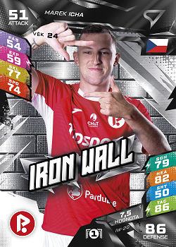 Marek Icha Pardubice SportZoo Chance Liga TCG Duel 2026/27 Iron Wall #IW-20