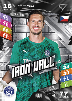 Milan Heca Slovacko SportZoo Chance Liga TCG Duel 2026/27 Iron Wall #IW-29