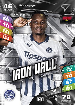 Gigli Ndefe Slovacko SportZoo Chance Liga TCG Duel 2026/27 Iron Wall #IW-30
