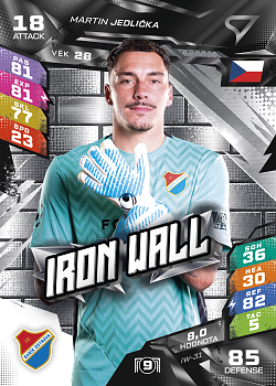 Martin Jedlicka Banik Ostrava SportZoo Chance Liga TCG Duel 2026/27 Iron Wall #IW-31