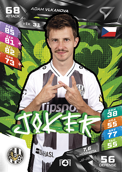 Adam Vlkanova Hradec Kralove SportZoo Chance Liga TCG Duel 2026/27 Joker #JO-06