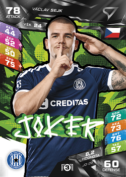 Vaclav Sejk Sigma Olomouc SportZoo Chance Liga TCG Duel 2026/27 Joker #JO-09