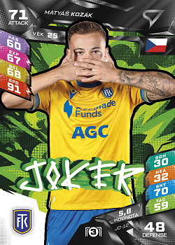 Matyas Kozak Teplice SportZoo Chance Liga TCG Duel 2026/27 Joker #JO-12
