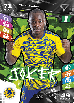 Stanley Kanu Zlin SportZoo Chance Liga TCG Duel 2026/27 Joker #JO-13