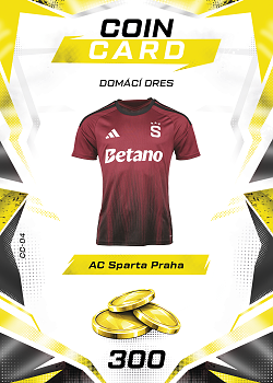 Domaci Dres Sparta Praha SportZoo Chance Liga TCG Duel 2026/27 Coin cards #CC-04