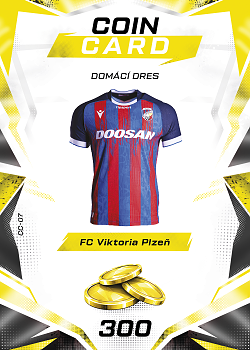 Domaci Dres Viktoria Plzen SportZoo Chance Liga TCG Duel 2026/27 Coin cards #CC-07