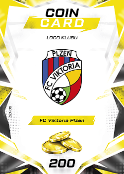 Logo Klubu Viktoria Plzen SportZoo Chance Liga TCG Duel 2026/27 Coin cards #CC-09