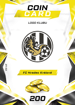 Logo Klubu Hradec Kralove SportZoo Chance Liga TCG Duel 2026/27 Coin cards #CC-12