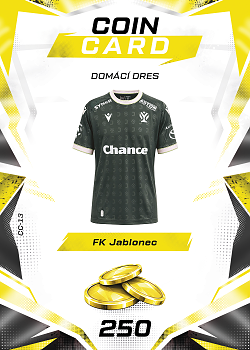 Domaci Dres Jablonec SportZoo Chance Liga TCG Duel 2026/27 Coin cards #CC-13