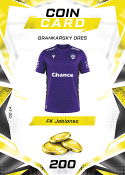 Venkovni Dres Jablonec SportZoo Chance Liga TCG Duel 2026/27 Coin cards #CC-14