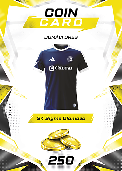 Domaci Dres Sigma Olomouc SportZoo Chance Liga TCG Duel 2026/27 Coin cards #CC-19