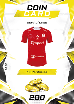 Domaci Dres Pardubice SportZoo Chance Liga TCG Duel 2026/27 Coin cards #CC-22