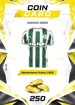 Domaci Dres Bohemians Praha SportZoo Chance Liga TCG Duel 2026/27 Coin cards #CC-25