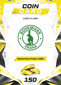 Logo Klubu Bohemians Praha SportZoo Chance Liga TCG Duel 2026/27 Coin cards #CC-27