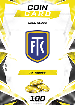Logo Klubu Teplice SportZoo Chance Liga TCG Duel 2026/27 Coin cards #CC-30