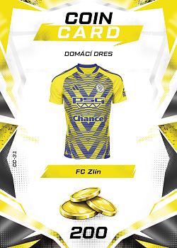 Domaci Dres Zlin SportZoo Chance Liga TCG Duel 2026/27 Coin cards #CC-31