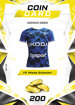 Domaci Dres Mlada Boleslav SportZoo Chance Liga TCG Duel 2026/27 Coin cards #CC-34