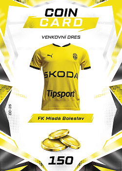 Venkovni Dres Mlada Boleslav SportZoo Chance Liga TCG Duel 2026/27 Coin cards #CC-35