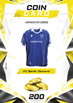 Venkovni Dres Banik Ostrava SportZoo Chance Liga TCG Duel 2026/27 Coin cards #CC-41