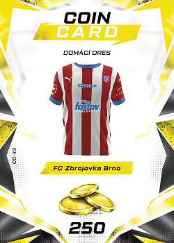 Domaci Dres Zbrojovka Brno SportZoo Chance Liga TCG Duel 2026/27 Coin cards #CC-43