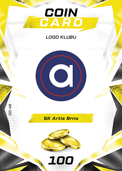 Logo Klubu Artis Brno SportZoo Chance Liga TCG Duel 2026/27 Coin cards #CC-48