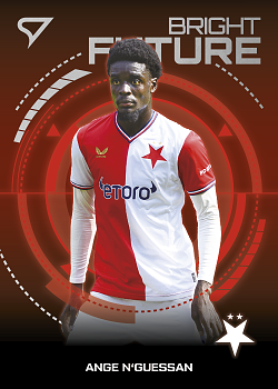 Ange N'Guessan Slavia Praha SportZoo Chance Liga 2026/27 1. serie Bright Future #BF-1