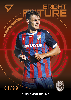 Alexandr Sojka Viktoria Plzen SportZoo Chance Liga 2026/27 1. serie Bright Future Copper /99 #BF-3