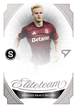 Jonatan Braut Brunes Sparta Praha SportZoo Chance Liga 2026/27 1. serie Elite Team #ET-06