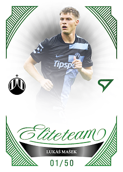 Lukas Masek Slovan Liberec SportZoo Chance Liga 2026/27 1. serie Elite Team Green /50 #ET-16