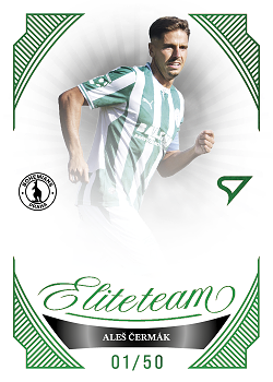 Ales Cermak Bohemians Praha SportZoo Chance Liga 2026/27 1. serie Elite Team Green /50 #ET-21