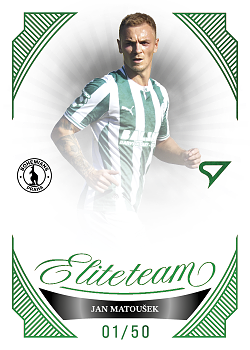 Jan Matousek Bohemians Praha SportZoo Chance Liga 2026/27 1. serie Elite Team Green /50 #ET-22